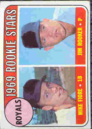 1969 Topps Baseball Cards      376     Rookie Stars-Mike Fiore RC-Jim Rooker RC